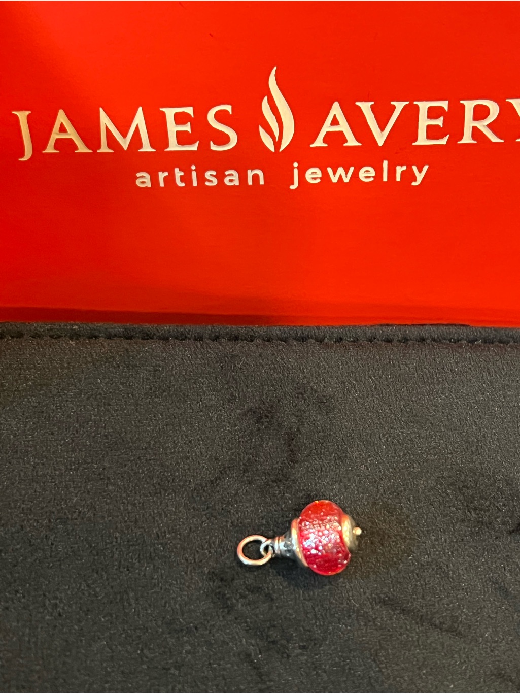 James Avery Retired Heart Finial Charm